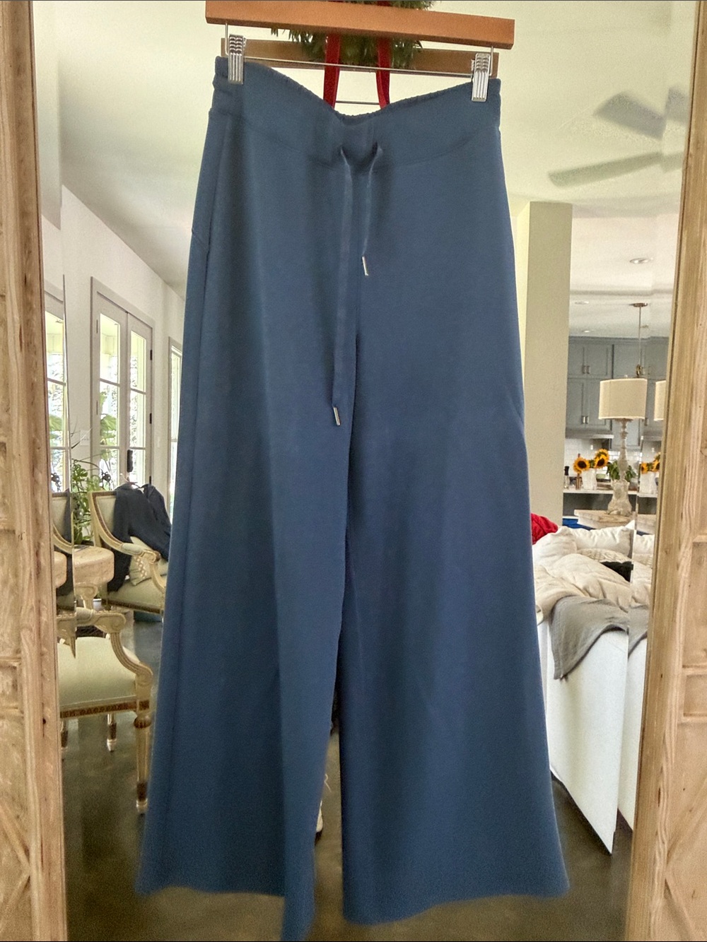 SPANX Navy Blue Drawstring Waist Pants